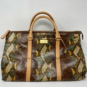 Brahmin Weekender bag with matching wallet NWT!